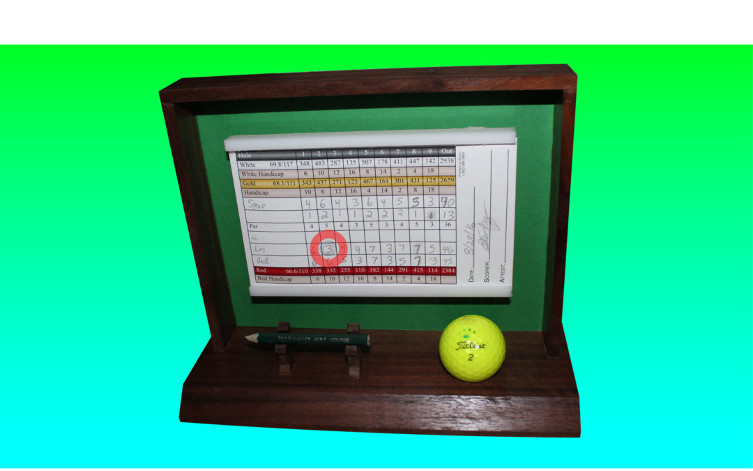 Golf Scorecard Display Case, Easy Joinery!